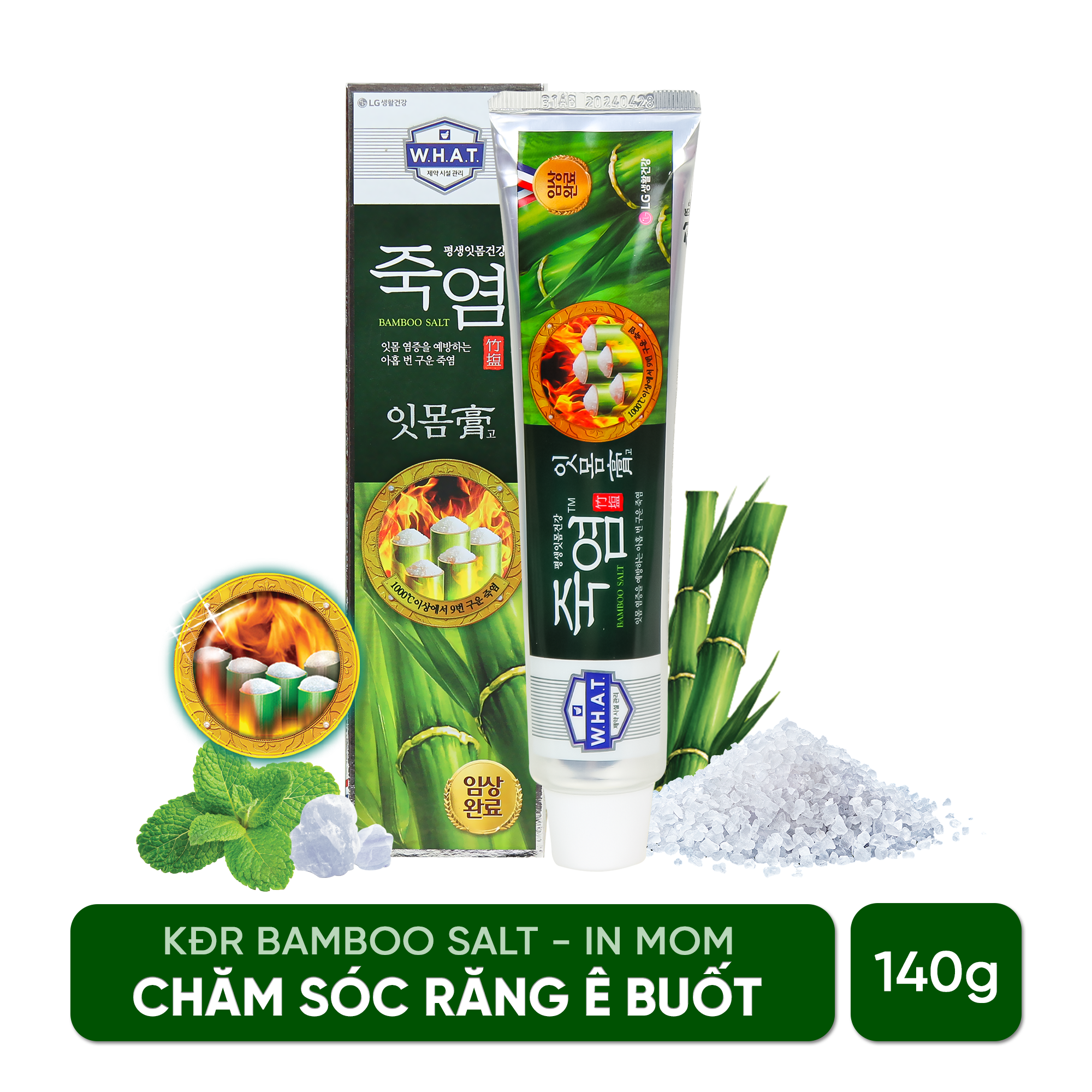 Kem đánh răng Bamboo Salt In Mom dành riêng cho nướu 120g/140g